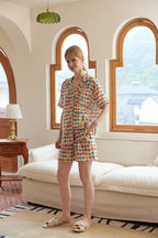 Heart Printed Short Pajama Set