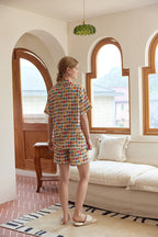 Heart Printed Short Pajama Set