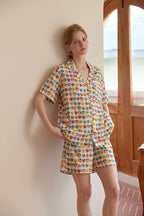 Heart Printed Short Pajama Set