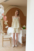 Cotton Classic Plant Print Camisole & Shorts Pajama Set
