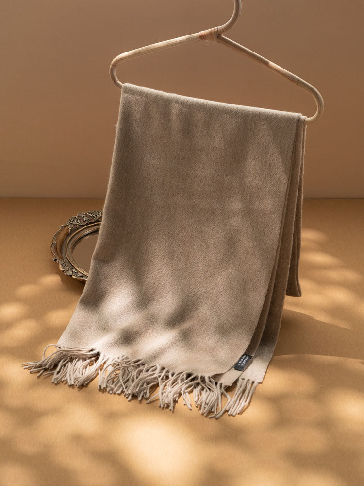 Fringed Cashmere Shawl Scarf