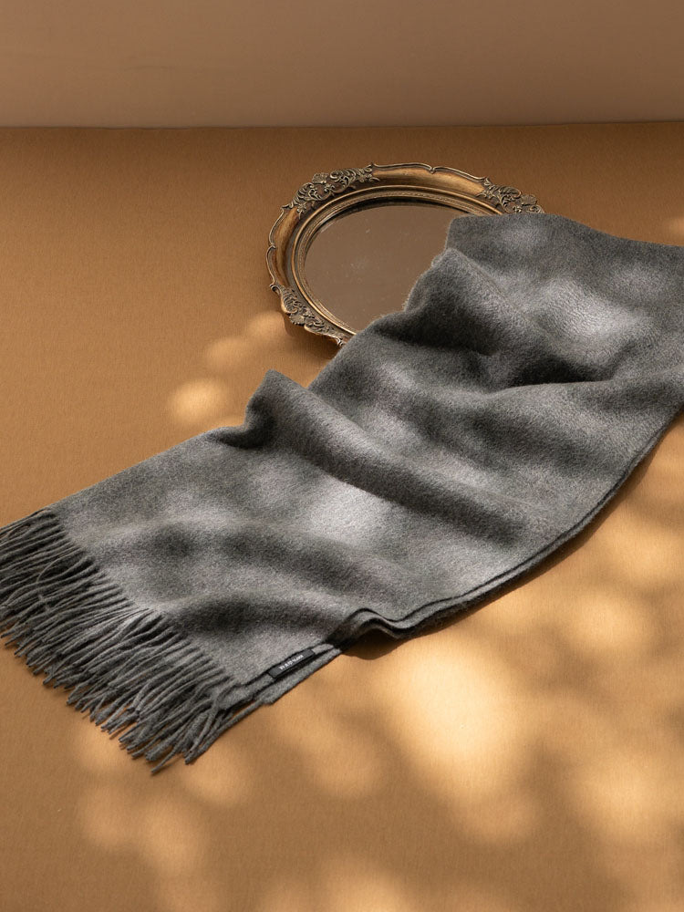Fringed Cashmere Shawl Scarf