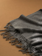 Fringed Cashmere Shawl Scarf