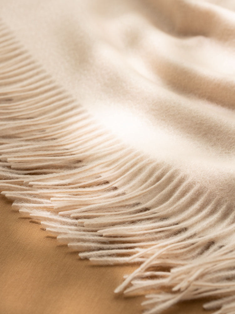 Fringed Cashmere Shawl Scarf