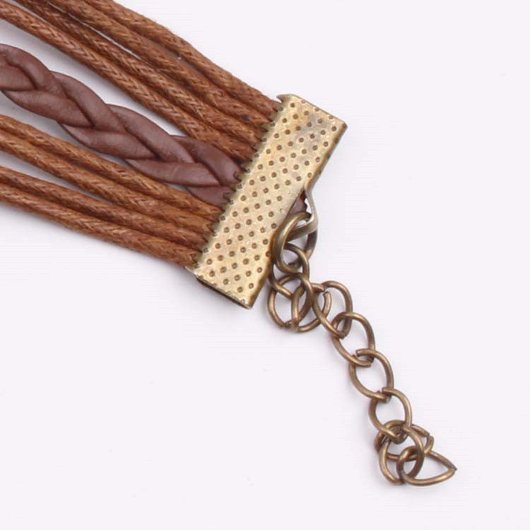 【36】Vintage Handwoven Leather Bracelet