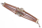 Vintage Handwoven Leather Bracelet