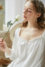 Lace Trimmed Hem Nightgown