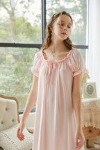 Short sleeves Cotton Nightgown