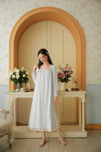 Lace Trimmed Hem Nightgown