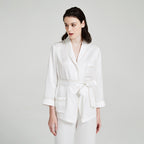 Houndstooth Jacquard Silk Pajama Set