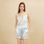 Daisy Printed Camisole and Shorts Pajama Set