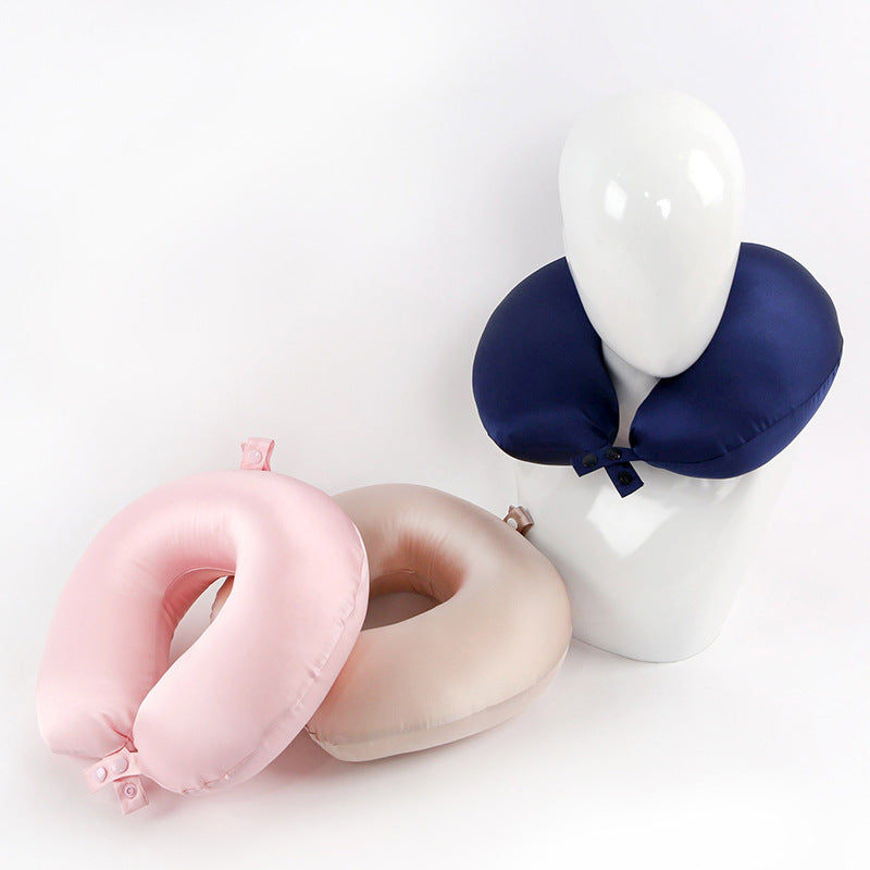 U-shaped Silk Travel Neck Pillow