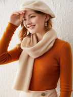 Classic Wool-Cashmere Blend Shawl Scarf