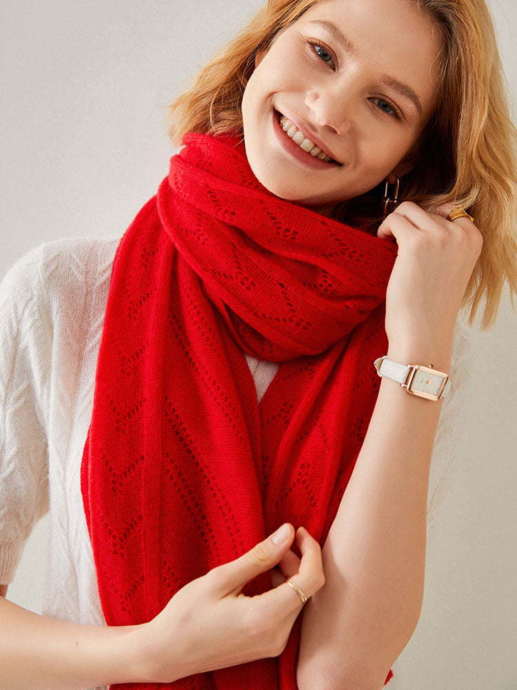 Lace knit Shawl Scarf