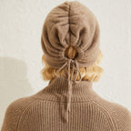 Drawstring Cashmere Beanie