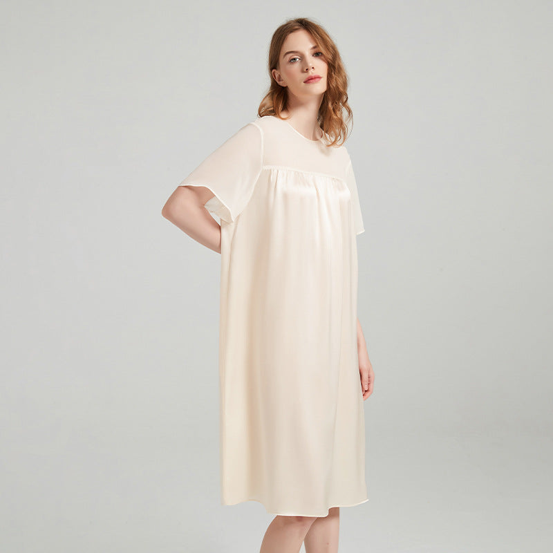 Knee Length Short Sleeved Nightgown
