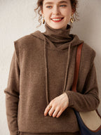 Hooded Wool-Cashmere Blend Vest