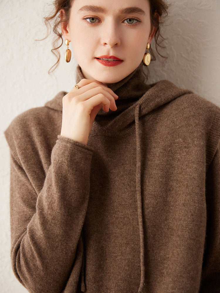 Hooded Wool-Cashmere Blend Vest