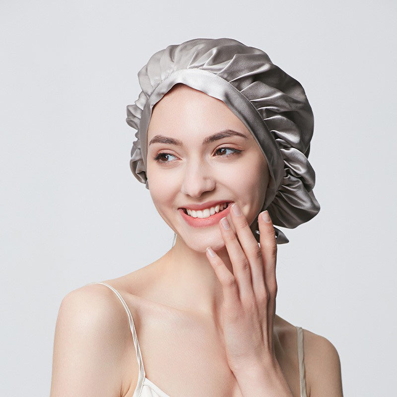 Concise Style Silk Sleeping Cap