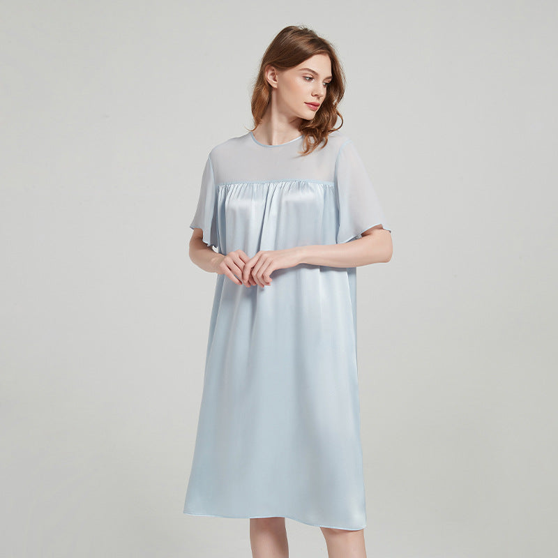 Knee Length Short Sleeved Nightgown