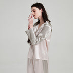 Classic Flared Cuffs Top & Pants Pajama Set