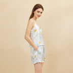 Daisy Printed Camisole and Shorts Pajama Set