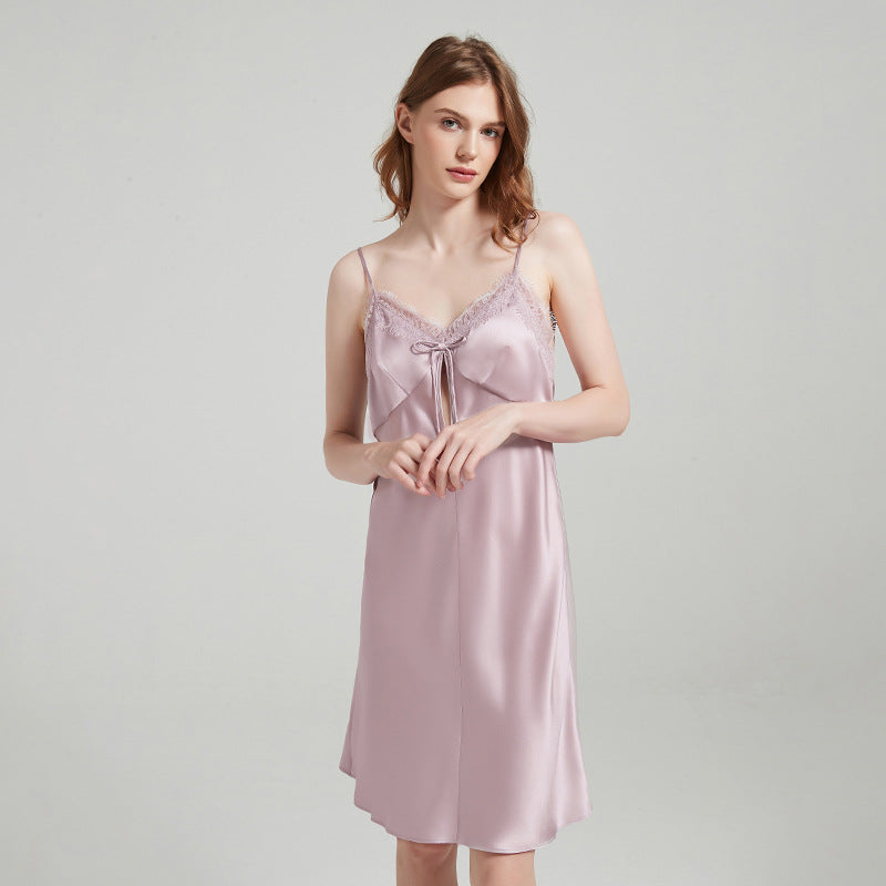 Lace Trimmed Cami Nightgown