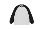 Camiseta de manga larga con hombros color block