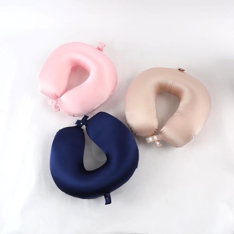U-shaped Silk Travel Neck Pillow