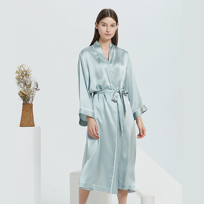 Classic Pure Silk Robe with Belt
