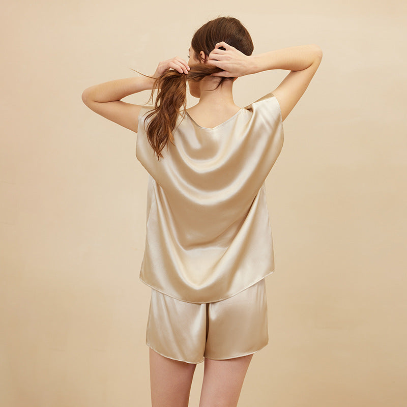 Silk Sleeveless Top & Shorts Pajama Set