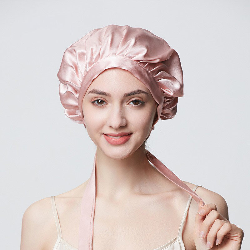 Concise Style Silk Sleeping Cap