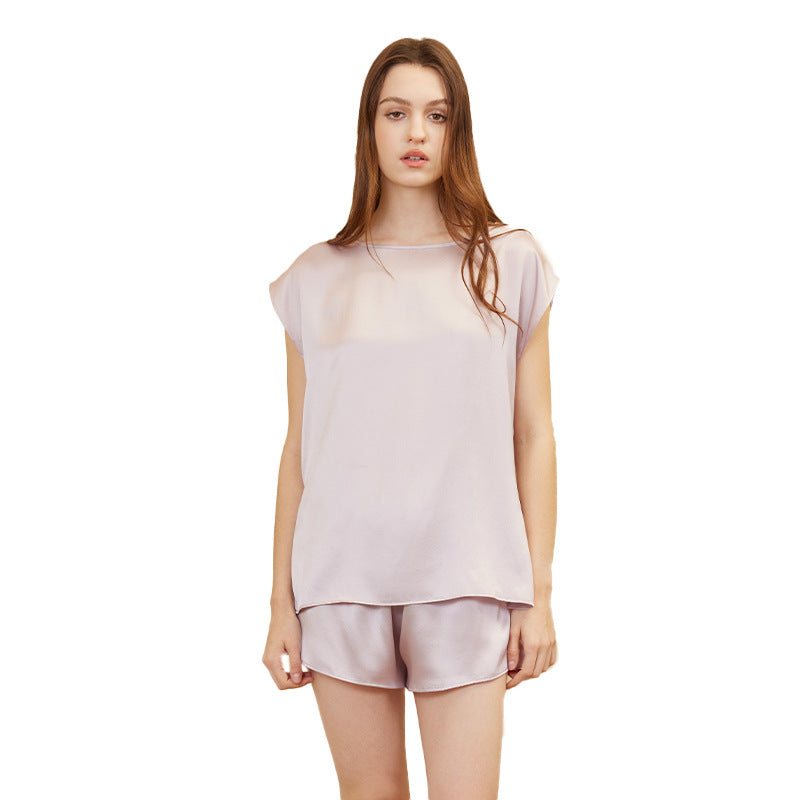 Silk Sleeveless Top & Shorts Pajama Set