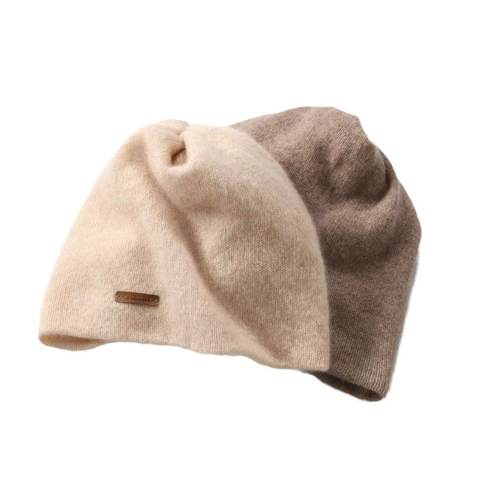Drawstring Cashmere Beanie