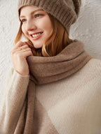 Classic Wool-Cashmere Blend Shawl Scarf