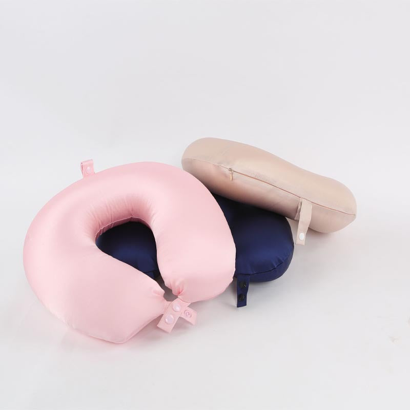 U-shaped Silk Travel Neck Pillow