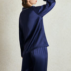 22 Momme Pure Silk Long Sleeves Pajama 2Pcs Set