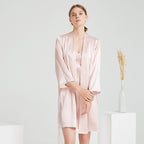 Casual Classic Cami Nightgown&Robe 2Pcs Set