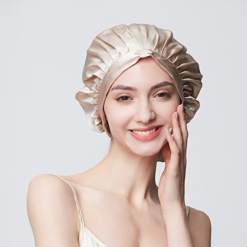 Concise Style Silk Sleeping Cap