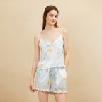 Daisy Printed Camisole and Shorts Pajama Set