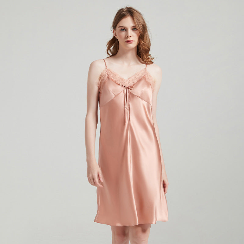 Lace Trimmed Cami Nightgown