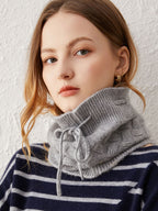Versatile Cable-Knit Drawstring Beanie