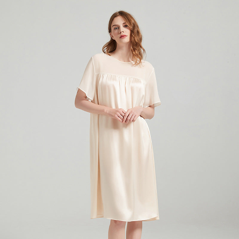 Knee Length Short Sleeved Nightgown