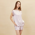 Silk Sleeveless Top & Shorts Pajama Set