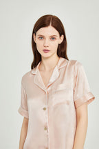 Silk Short Sleeve Pajama Set
