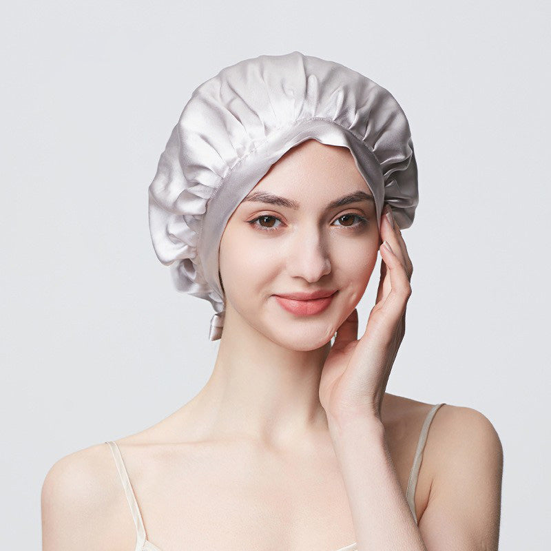 Concise Style Silk Sleeping Cap