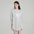 Pure Silk Striped Nightshirt