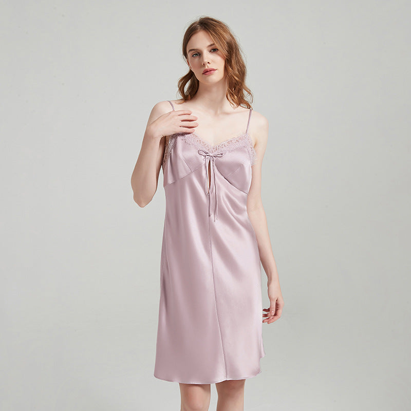 Lace Trimmed Cami Nightgown