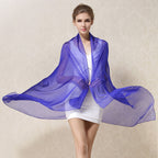 Silk  Rectangle Scarf / Shawl 180x110cm