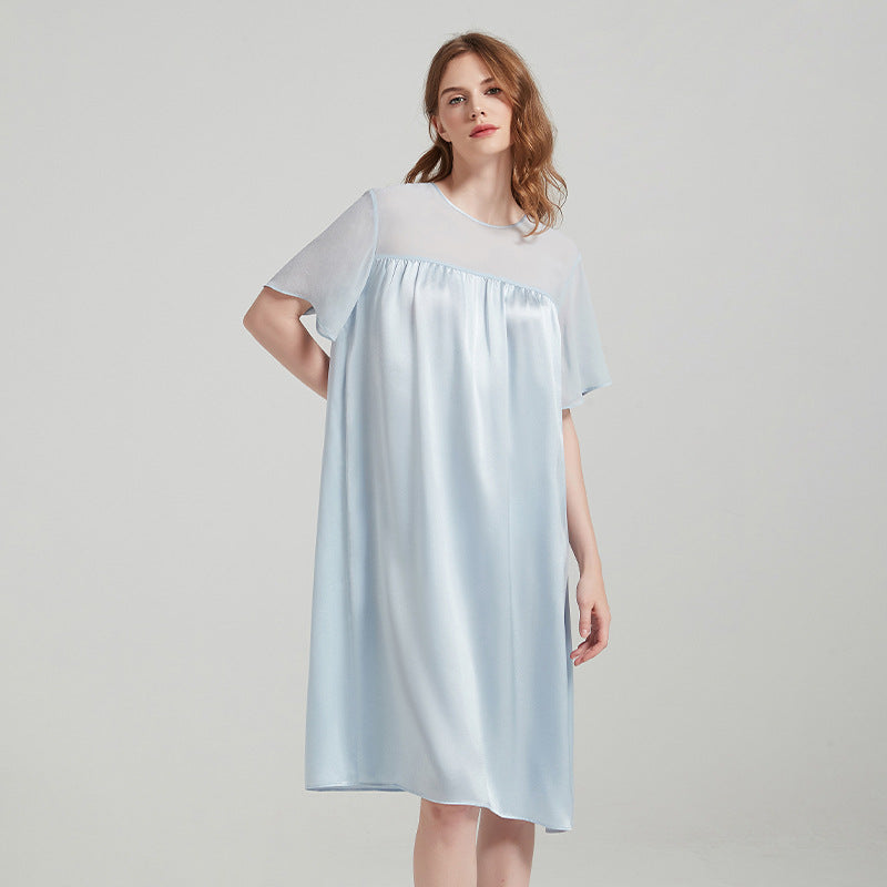 Knee Length Short Sleeved Nightgown